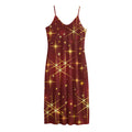 Christmas Sparkle Print Jersey Midi Cami Dress