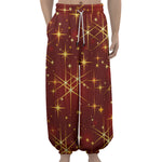 Christmas Sparkle Print Lantern Pants