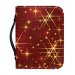 Christmas Sparkle Print Leather Bible Cover