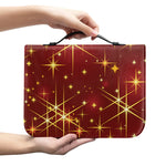 Christmas Sparkle Print Leather Bible Cover