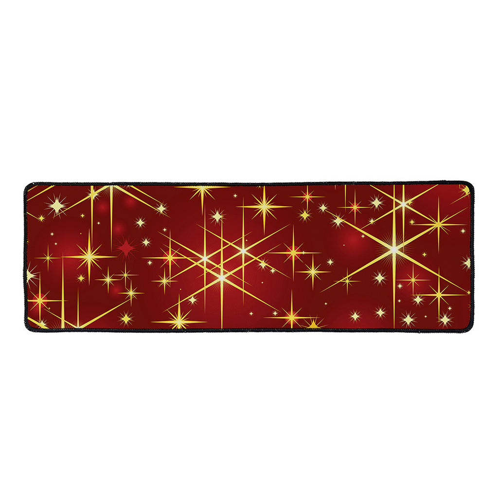 Christmas Sparkle Print Long Kitchen Mat