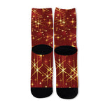 Christmas Sparkle Print Long Socks