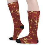 Christmas Sparkle Print Long Socks