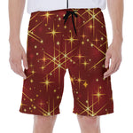 Christmas Sparkle Print Men's Beach Shorts