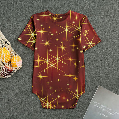 Christmas Sparkle Print Men's Bodysuit