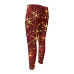 Christmas Sparkle Print Men's Compression Pants