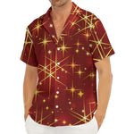 Christmas Sparkle Print Men's Deep V-Neck Shirt