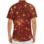 Christmas Sparkle Print Men's Deep V-Neck Shirt