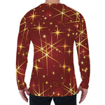 Christmas Sparkle Print Men's Long Sleeve T-Shirt