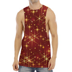 Christmas Sparkle Print Men's Muscle Tank Top