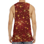 Christmas Sparkle Print Men's Muscle Tank Top