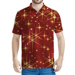 Christmas Sparkle Print Men's Polo Shirt