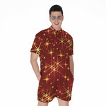 Christmas Sparkle Print Men's Rompers