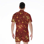 Christmas Sparkle Print Men's Rompers