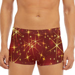 Christmas Sparkle Print Men's Short Boxer Briefs