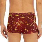Christmas Sparkle Print Men's Short Boxer Briefs