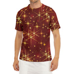 Christmas Sparkle Print Men's Short Sleeve Rash Guard