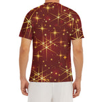 Christmas Sparkle Print Men's Short Sleeve Rash Guard