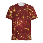 Christmas Sparkle Print Men's Sports T-Shirt