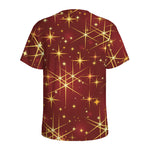 Christmas Sparkle Print Men's Sports T-Shirt