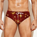 Christmas Sparkle Print Men's Swim Briefs