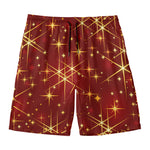 Christmas Sparkle Print Men's Swim Trunks