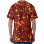 Christmas Sparkle Print Men's Velvet T-Shirt
