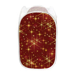 Christmas Sparkle Print Mesh Laundry Hamper