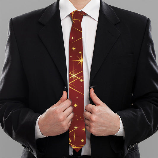 Christmas Sparkle Print Necktie