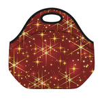Christmas Sparkle Print Neoprene Lunch Bag