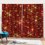 Christmas Sparkle Print Pencil Pleat Curtains