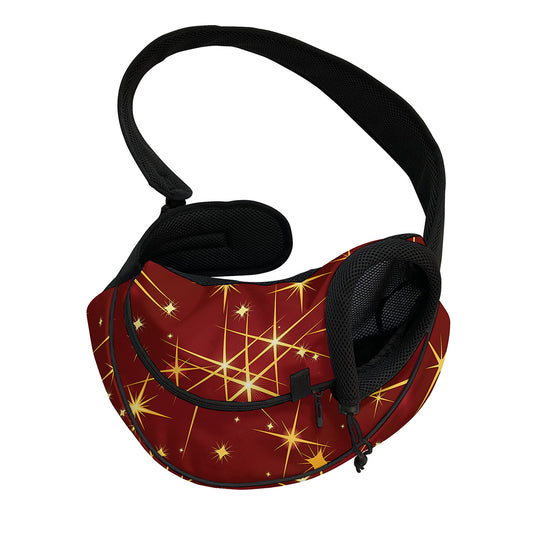 Christmas Sparkle Print Pet Sling Carrier