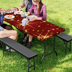 Christmas Sparkle Print Picnic Table Cover