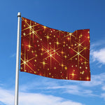 Christmas Sparkle Print Polyester Flag