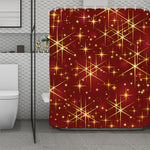 Christmas Sparkle Print Polyester Shower Curtain
