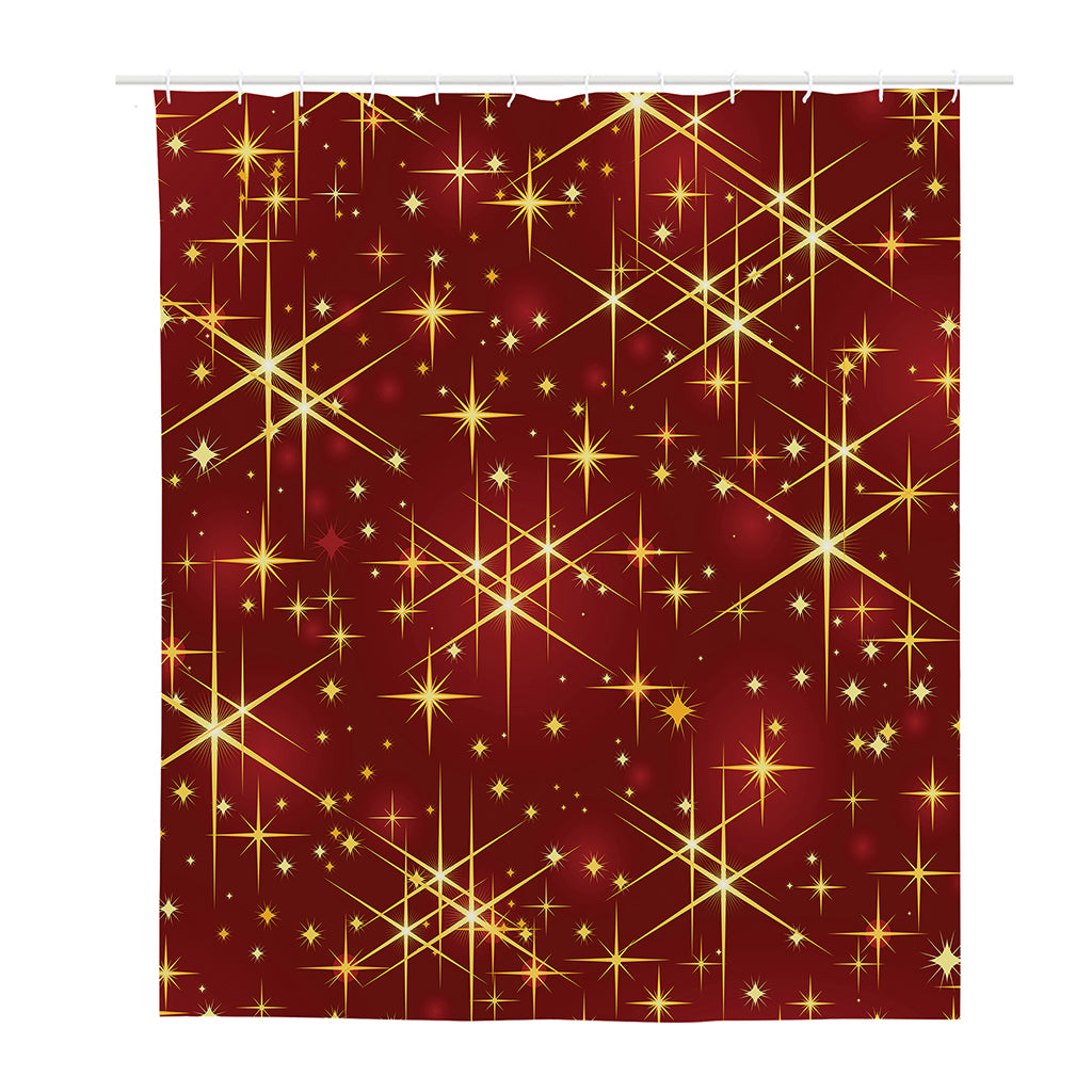 Christmas Sparkle Print Polyester Shower Curtain