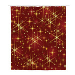 Christmas Sparkle Print Polyester Shower Curtain