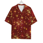 Christmas Sparkle Print Rayon Hawaiian Shirt
