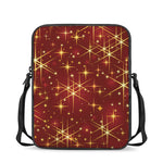Christmas Sparkle Print Rectangular Crossbody Bag