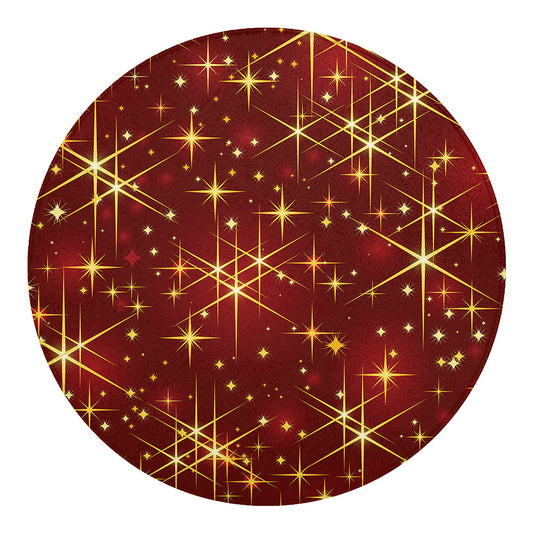 Christmas Sparkle Print Round Blanket