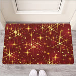 Christmas Sparkle Print Rubber Doormat