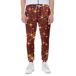 Christmas Sparkle Print Scuba Joggers