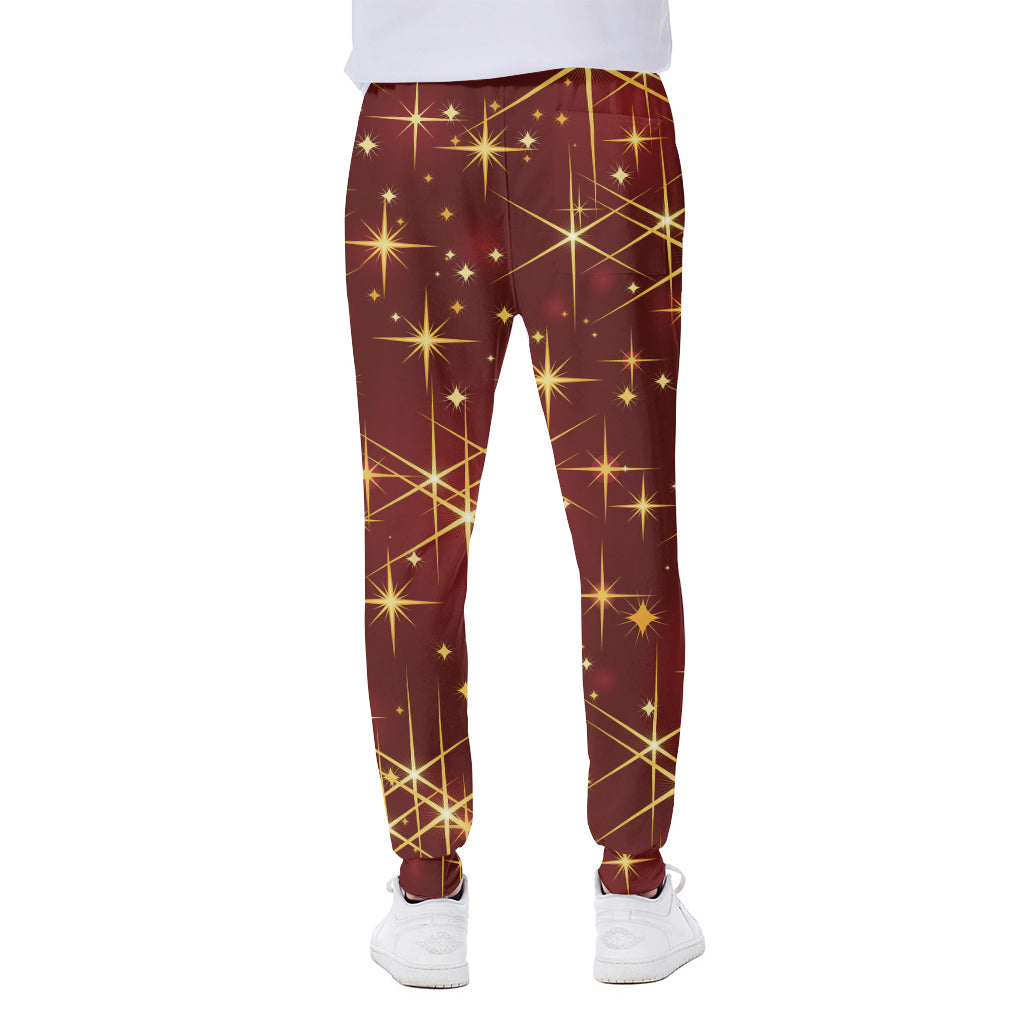 Christmas Sparkle Print Scuba Joggers