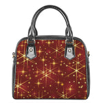 Christmas Sparkle Print Shoulder Handbag