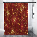 Christmas Sparkle Print Shower Curtain