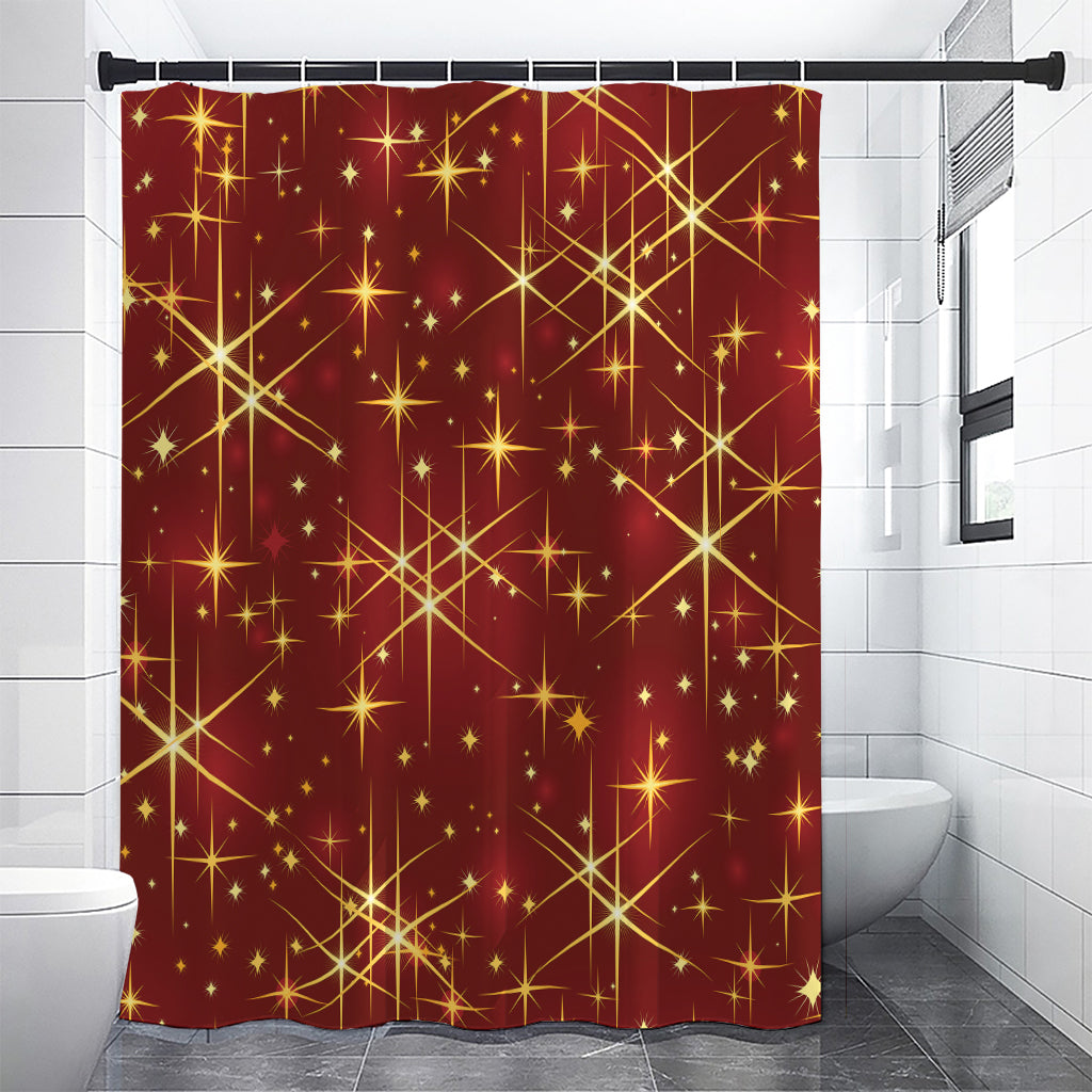 Christmas Sparkle Print Shower Curtain