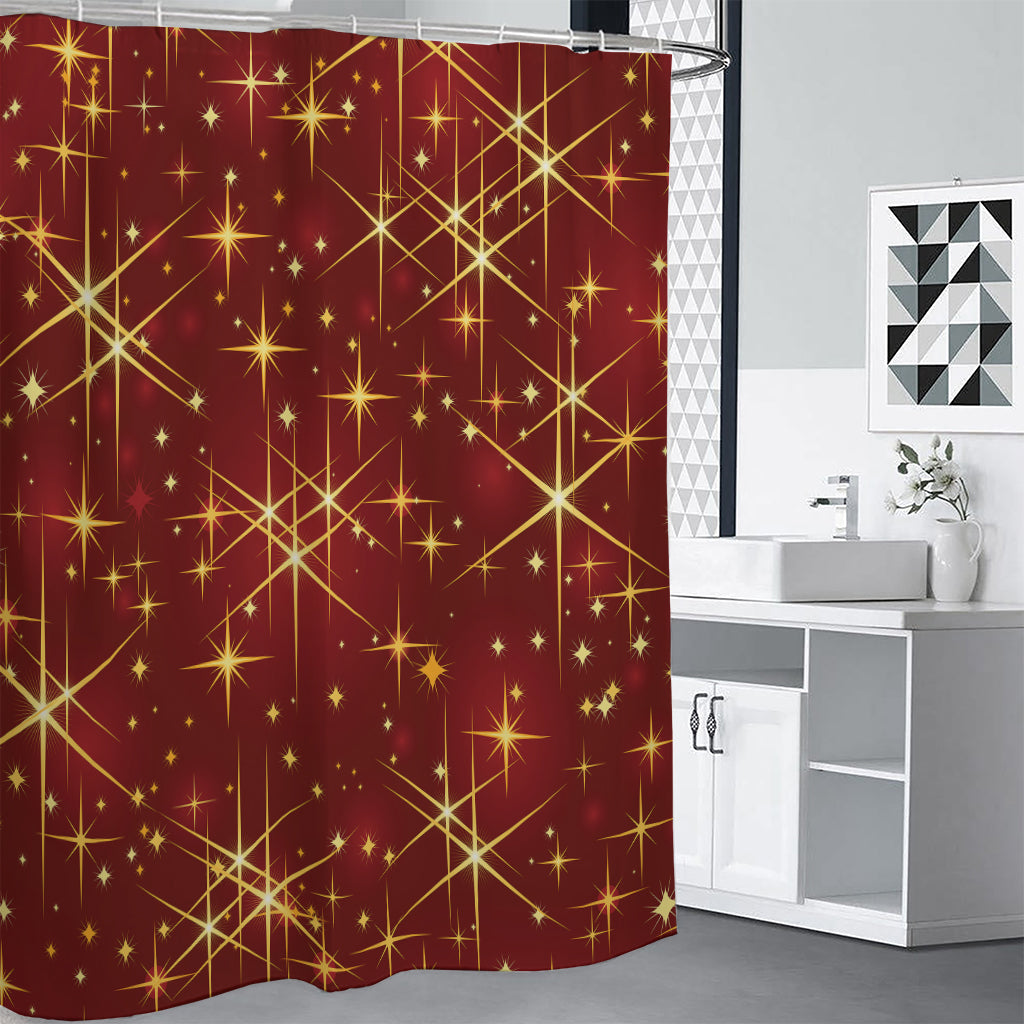 Christmas Sparkle Print Shower Curtain