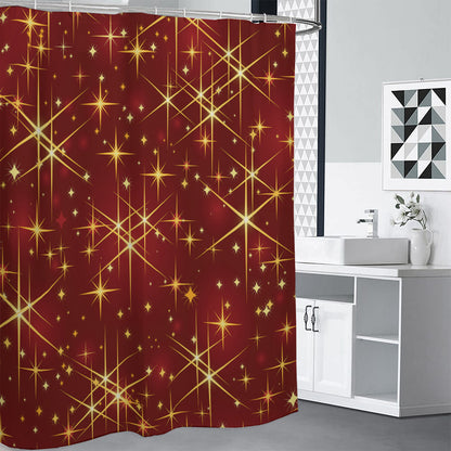 Christmas Sparkle Print Shower Curtain