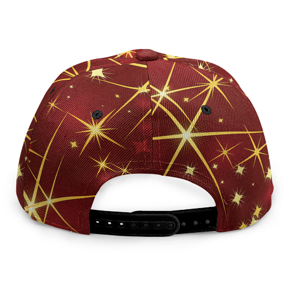 Christmas Sparkle Print Snapback Cap