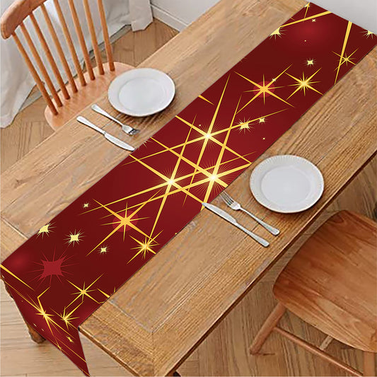 Christmas Sparkle Print Table Runner